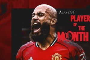 4场2球！姆伯莫当选曼联8月最佳球员