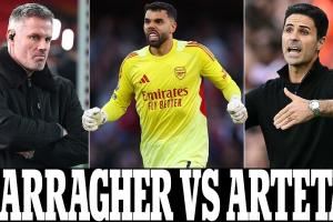 继续对线！卡拉格：阿尔特塔现在全靠定位球，踢曼城浪费了45分钟